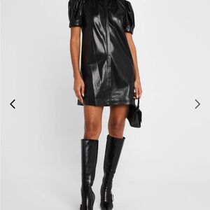 Alice + Olivia Women's Jem Vegan Leather  Dress XS